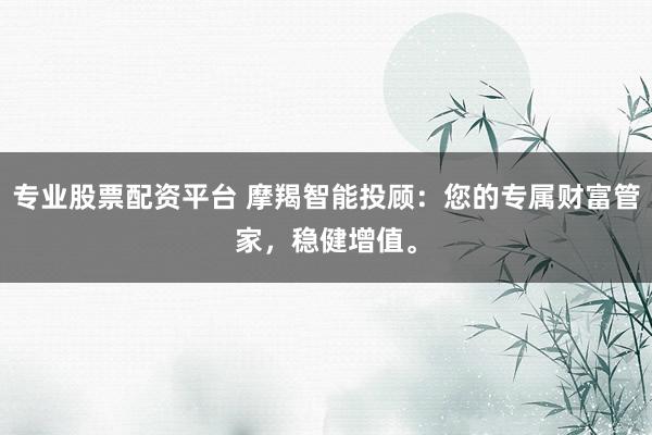 专业股票配资平台 摩羯智能投顾：您的专属财富管家，稳健增值。