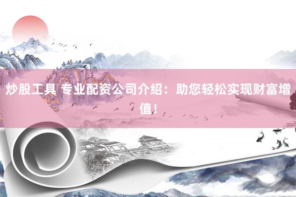 炒股工具 专业配资公司介绍：助您轻松实现财富增值！