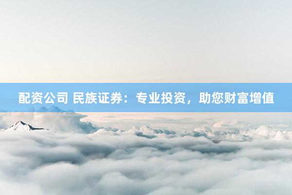 配资公司 民族证券：专业投资，助您财富增值