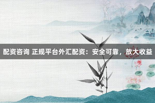 配资咨询 正规平台外汇配资：安全可靠，放大收益